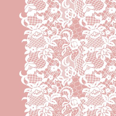 Dikişsiz dantel kenar. davetiye.