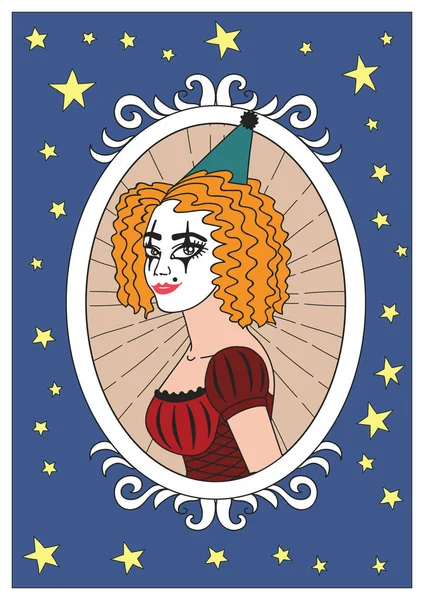 Coleção de ilustrações de circo vintage . — Vetor de Stock