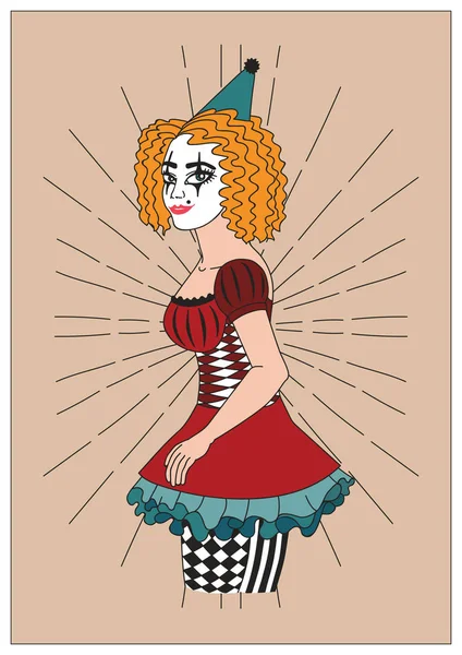 Vintage collection d'illustrations de cirque . — Image vectorielle