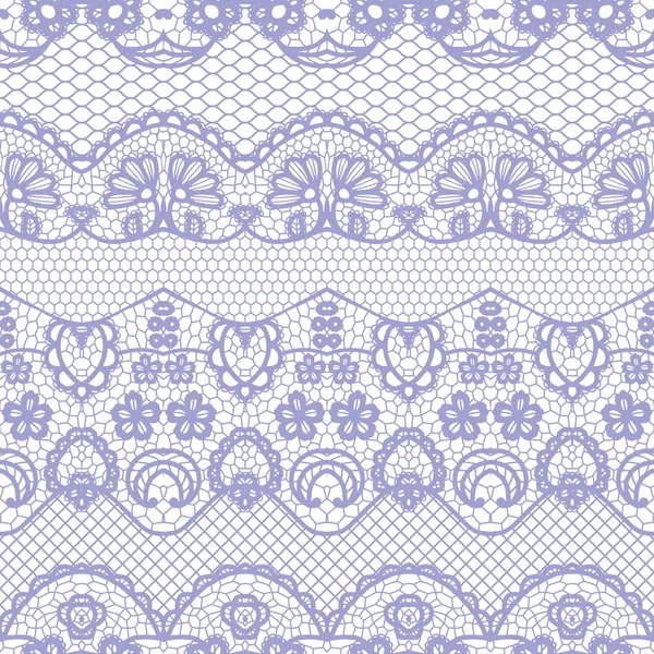 Lace seamless pattern with flowers — Stock Vector