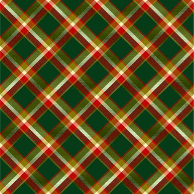 Dikişsiz Noel tartan desen