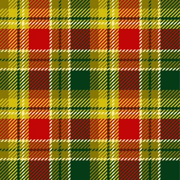 Seamless christmas tartan pattern — Stock Vector