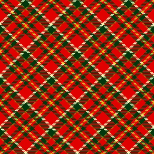 Modèle de tartan de Noël sans couture — Image vectorielle