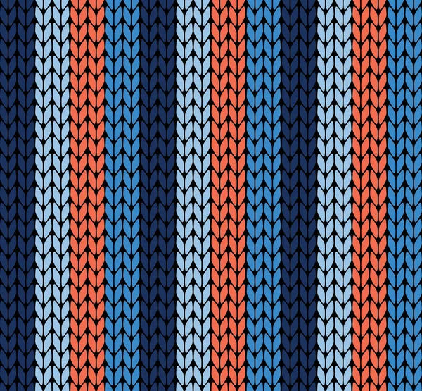 Modèle de tricot vectoriel sans couture — Image vectorielle