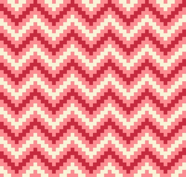 Zigzag patrón de píxeles sin costura — Archivo Imágenes Vectoriales