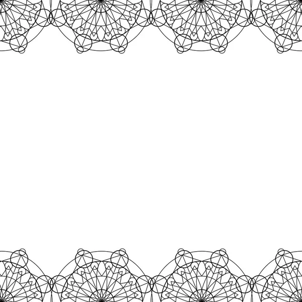 Dekorativ ram orientalisk prydnad vektor — Stock vektor