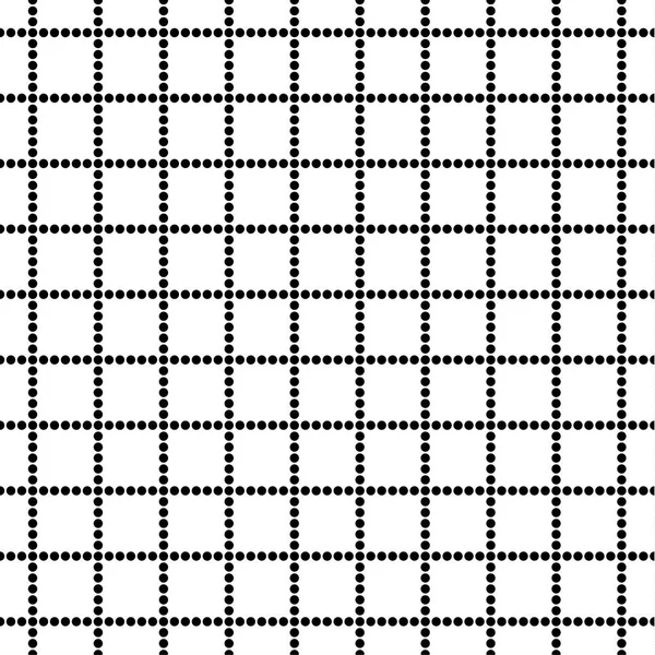 Black and white seamless tartan pattern — Stock Vector