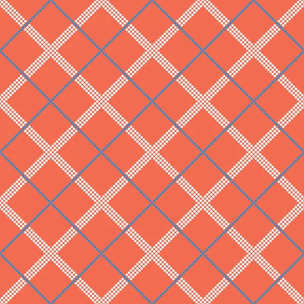 Patrón de tartán sin costura de formas redondas — Archivo Imágenes Vectoriales
