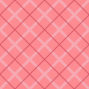 Yuvarlak şekiller sorunsuz tartan desen