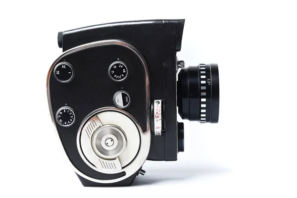 Винтажная кинокамера, изготовленная в СССР — стоковое фото