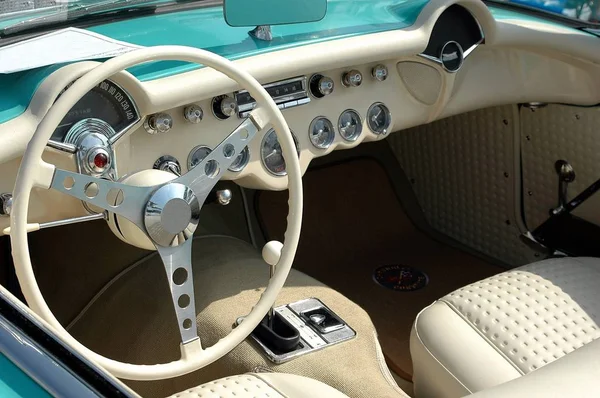 Interiér vozu Classic Corvette — Stock fotografie