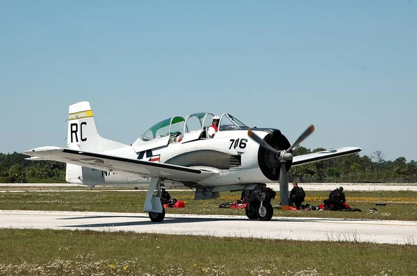 Samolotów o Airshow — Zdjęcie stockowe