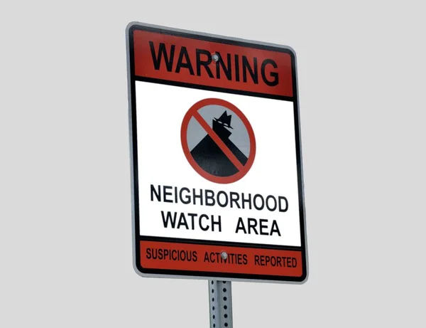 Neighborhood watch tecken — Stockfoto