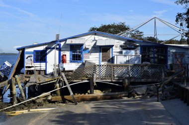 Bait Shop Destroyed by Hurricane Matthew clipart