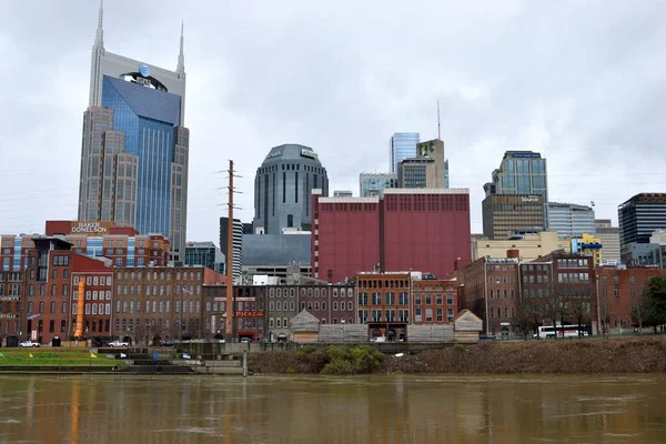 Vista Frente Mar Del Centro Histórico Nashville Tennessee Visitada Por — Foto de Stock