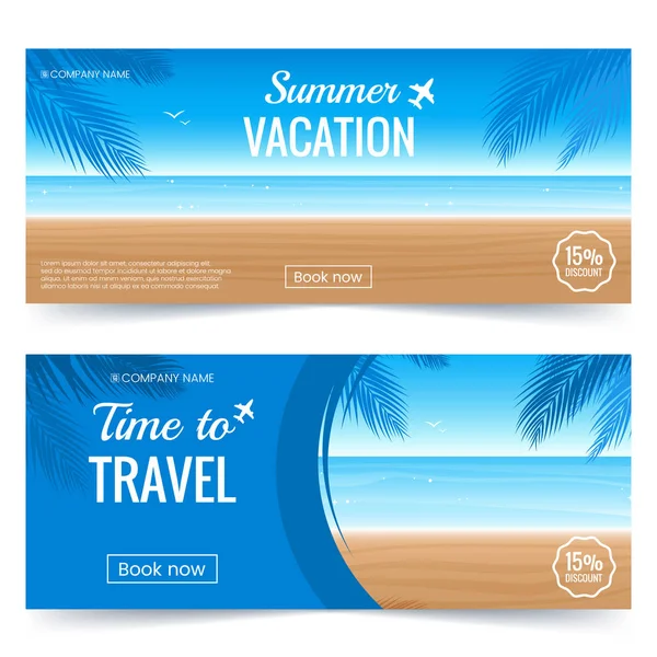 Free Vector  Its summer time text banner template