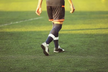 Sahada futbol oyun oyuncu