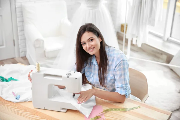 Pretty young dressmaker — Stock Photo, Image