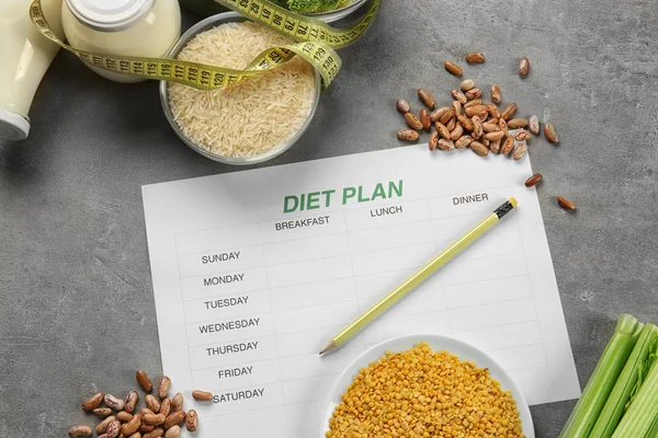 Concepto de plan de dieta — Foto de Stock