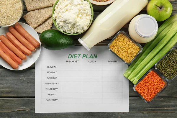 Concepto de plan de dieta — Foto de Stock