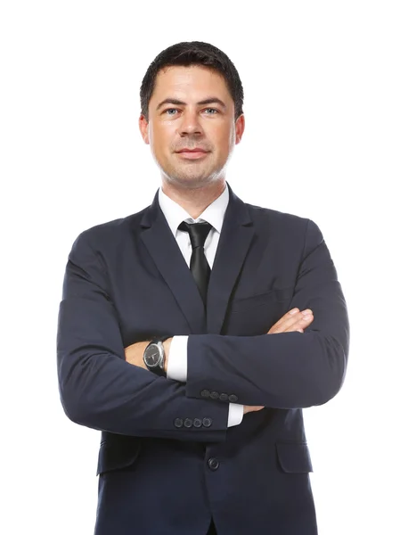 Businessman on white background — Stock Photo, Image