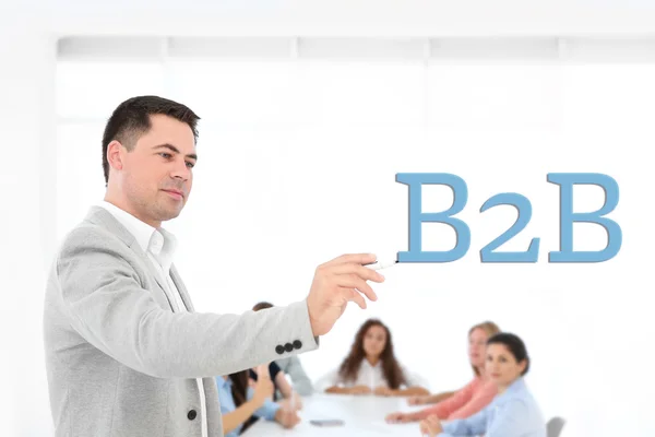 Koncepcja Biznesu B2B — Zdjęcie stockowe
