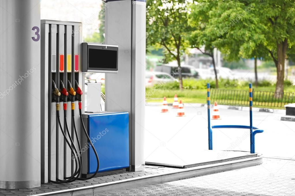 Modern petrol station