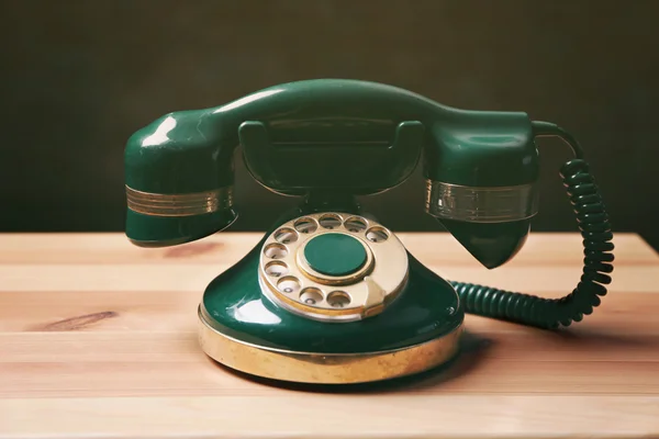 Old telephone on the table — Stock Photo, Image