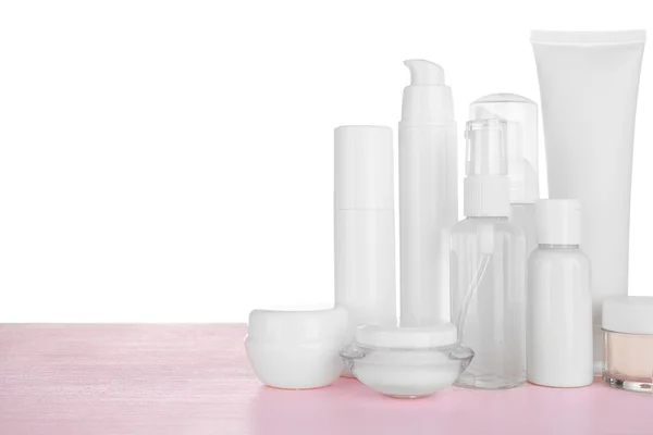 Different cosmetic bottles — Stock Photo, Image