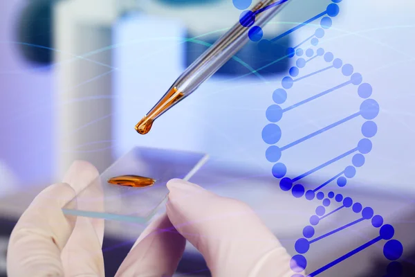 Концепция технологии ДНК . — стоковое фото