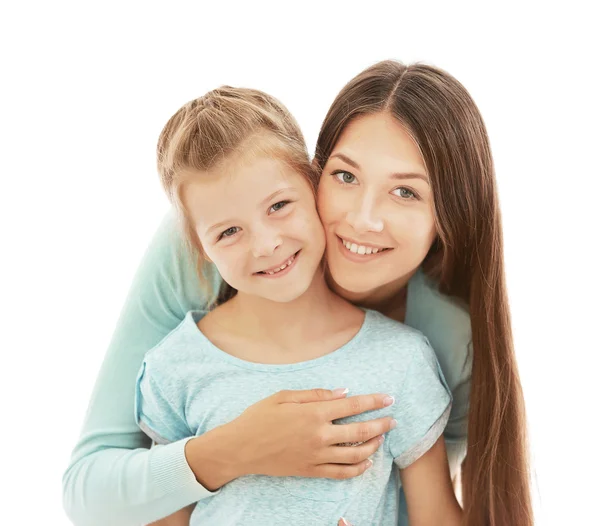 Ragazza carina con madre — Foto Stock