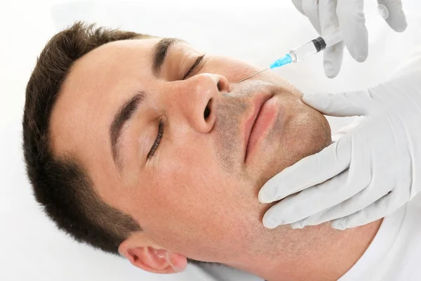 Plastic surgery concept. Hyaluronic acid injection — Stock Photo, Image