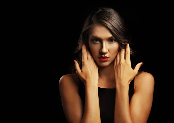 Hermosa mujer con maquillaje — Foto de Stock