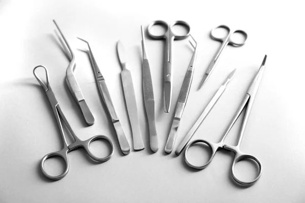 Flat lay of medical instruments — Stock Photo, Image