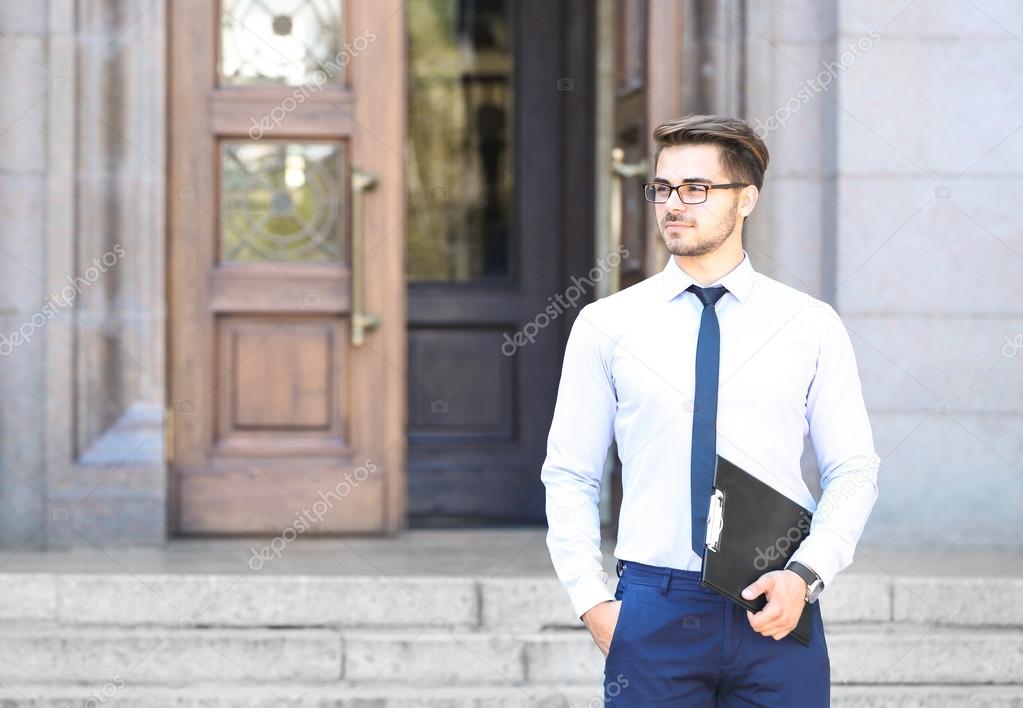 Handsome young lawyer