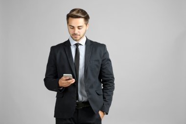 yakışıklı genç işadamı