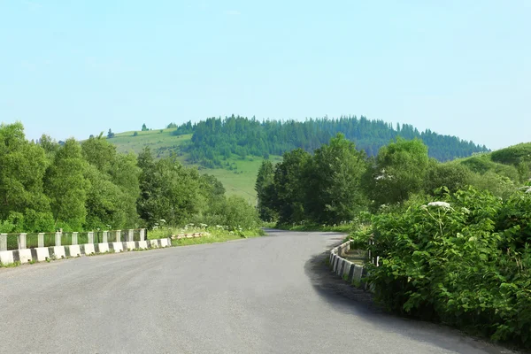 Дорога в літніх горах — стокове фото