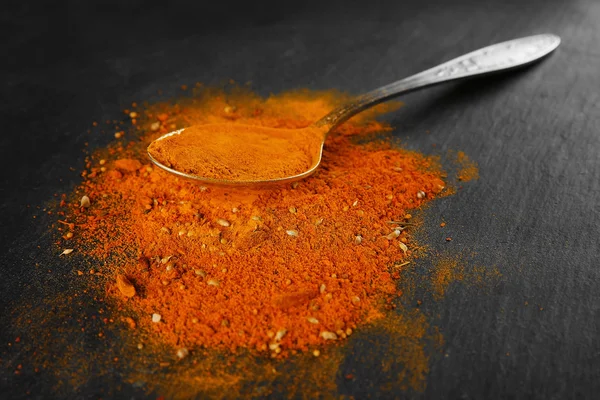 Aromatic spice in spoon — Stock Photo, Image