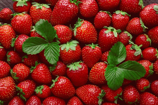 Frische Erdbeeren Hintergrund — Stockfoto