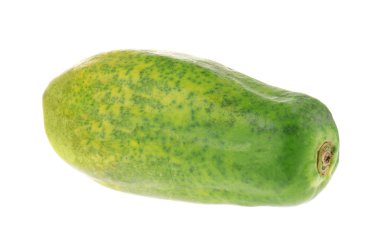 Ripe papaya isolated on white background clipart