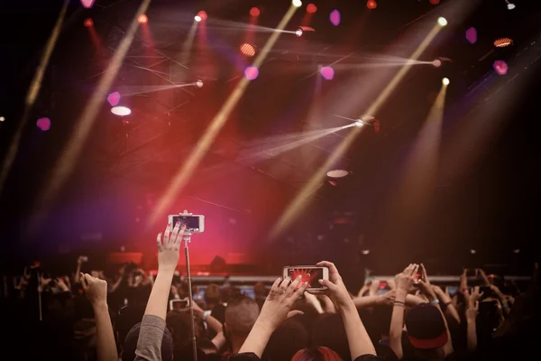 Foule lors d'un concert en plein air — Photo