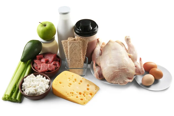 Alimentos ricos en proteínas — Foto de Stock