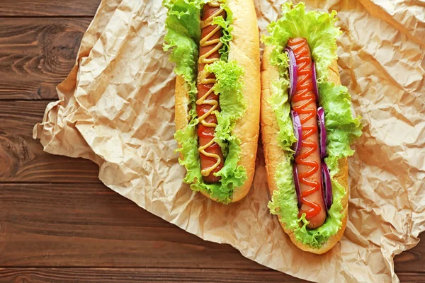 Hot dogs savoureux — Photo