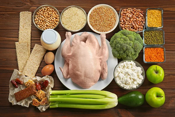 Jedzenie bogate w białko — Zdjęcie stockowe