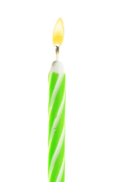 Birthday candle, isolated on white — Stock Photo, Image