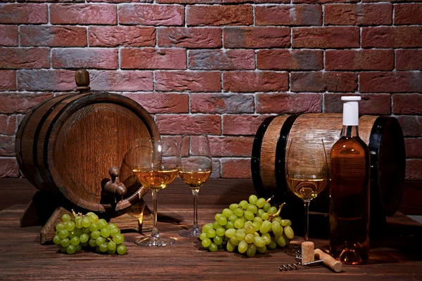 Composizione del vino bianco — Foto Stock