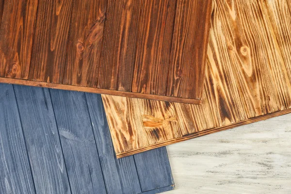 Collectie van kleurrijke houten texturen — Stockfoto
