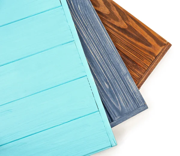 Coleção de texturas de madeira coloridas — Fotografia de Stock