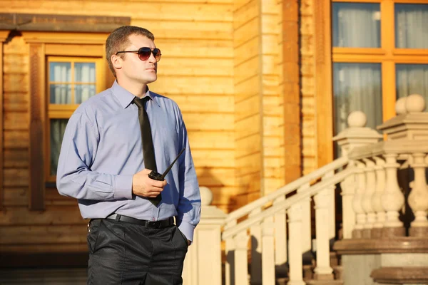 Male security guard — Stock Photo, Image