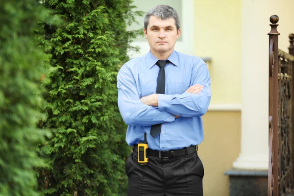 Male security guard — Stock Photo, Image